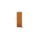 Ver imagem 3 de Kit Porta de Madeira Decorada 215x65cm com Batente de Aço 6cm Mantiqueira MGM Abertura Direita Marrom/Mogno