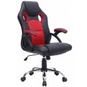 Ver imagem 1 de Cadeira Gamer Reclinável Base Cromada Giratória Preto/Vermelho - Best