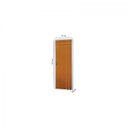 Ver imagem 2 de Kit Porta de Madeira Decorada 215x75cm com Batente de Aço 6cm Mantiqueira MGM Abertura Esquerda Marrom/Mogno