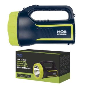 Lanterna Holofote Power Led 265 Lúmens Recarregável
