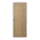 Ver imagem 2 de Kit Porta de Madeira Decorada 215x65cm com Batente de Aço 6cm Gaúcha Mgm Abertura Esquerda