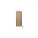 Ver imagem 3 de Kit Porta de Madeira Decorada 215x75cm com Batente de Aço 6cm Gaúcha MGM Abertura Esquerda Marrom/Carvalho Alpha