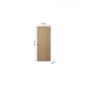 Ver imagem 3 de Kit Porta de Madeira Decorada 215x85cm com Batente de Aço 6cm Gaúcha MGM Abertura Direita Marrom/Carvalho Alpha