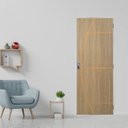 Ver imagem 1 de Kit Porta de Madeira Decorada 215x85cm com Batente de Aço 6cm Gaúcha Mgm