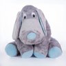 Almofada Cachorro para Bebê 75 cm Cinza com Azul - 1
