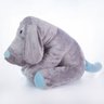 Almofada Cachorro para Bebê 75 cm Cinza com Azul - 2