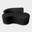 Ver imagem 3 de Sofá Orgânico 2 Lugares Curvo Feijão Design Elegante Corino Premium