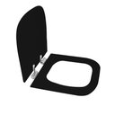 Ver imagem 2 de Assento Sanitário Poliéster para Louça Piano (deca) Slow Close Cromado (reb. Oculto) Ébano Fosco