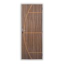 Ver imagem 2 de Kit Porta de Madeira Decorada 215x65cm com Batente de Aço 06cm Gaúcha Mgm Abertura Esquerda