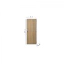 Ver imagem 3 de Kit Porta de Madeira Decorada 215x65cm com Batente de Aço 06cm Gaúcha Mgm Abertura Esquerda