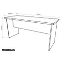 Ver imagem 3 de Escrivaninha/Mesa para Escritório Computador / Notebook 160x60 - Cor: Branco