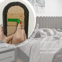 Ver imagem 3 de Cabeceira Modulada Chade Queen Estofada Auto Adesiva Marrom