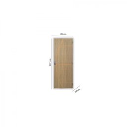 Kit Porta de Madeira Decorada 215x85cm com Batente de Aço 06cm Gaúcha MGM - 3