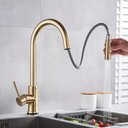 Ver imagem 3 de Torneira Provençal Slim Ouro Escovado Monocomando Touch de Mesa