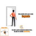 Ver imagem 7 de Kit Porta de Madeira Decorada 215x65cm com Batente de Aço 06cm Gaúcha Mgm Abertura Esquerda
