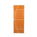 Ver imagem 1 de Kit Porta de Madeira Decorada 215x75cm com Batente de Aço 06cm Gaúcha MGM Abertura Esquerda Marrom/Mogno