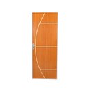 Ver imagem 1 de Kit Porta de Madeira Decorada 215x85cm com Batente de Aço 06cm Gaúcha MGM Abertura Direita Marrom/Mogno