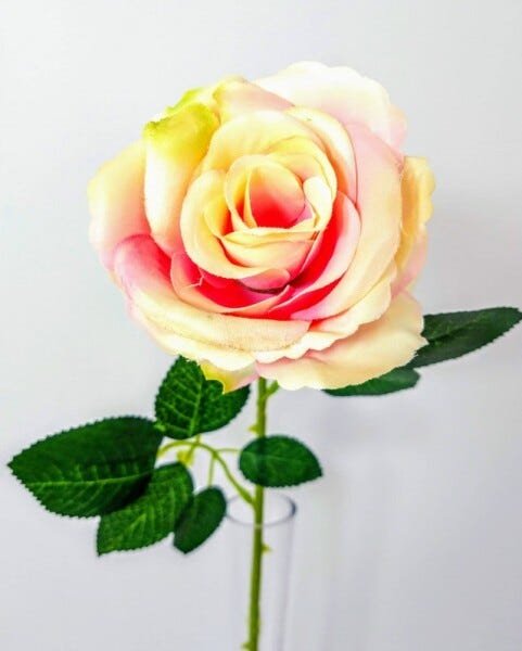 10 Rosas Artificiais Aveludada Flores Artificial Rosas | MadeiraMadeira