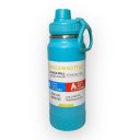 Ver imagem 1 de Garrafa Térmica Tr-017 800ml - Duplamente Isolada a Vácuo, Base Emborrachada Anti Derrapante:Azul Cl