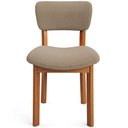 Ver imagem 7 de Kit 04 Cadeiras para Sala de Jantar Cozinha Living Estofada Dara L02 Bouclê Bege - Lyam Decor