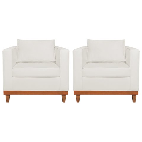 Kit 2 Poltronas Decorativa Europa Bouclé - Doce Sonho Móveis
