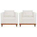 Ver imagem 1 de Kit 2 Poltronas Decorativa Europa Bouclé - Doce Sonho Móveis
