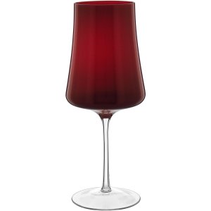 Jg 2pç Taças Água Home&co Latour Vidro 560ml 24x10x10cm Vermelho