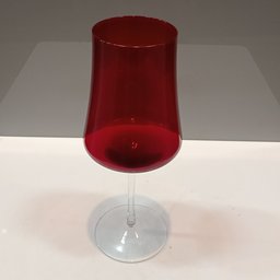 Jg 2pç Taças Água Home&co Latour Vidro 560ml 24x10x10cm Vermelho - 3