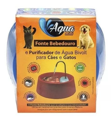 Fonte Bebedouro E Purificador Aqua Mini Bivolt - Azul - 3