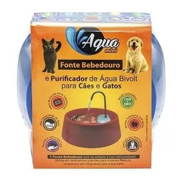 Fonte Bebedouro E Purificador Aqua Mini Bivolt - Azul - 3