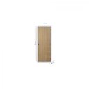 Ver imagem 3 de Kit Porta de Madeira Decorada 215x75cm com Batente de Aço 6cm Cantareira MGM Abertura Direita Marrom/Carvalho Alpha
