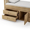Ver imagem 6 de Cama Solteiro com 04 Gavetas e 01 Porta Funcional de Madeira Maciça - Cera