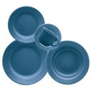 Ver imagem 1 de Aparelho de Jantar 20 Peças Biona Canelé Azul Oxford Amu4-5467