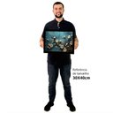 Ver imagem 2 de Quadro Decorativo Floral Luxo Flores Clássicas em Moldura Caixa Tacolado Moldura Caixa 3cm Madeira S