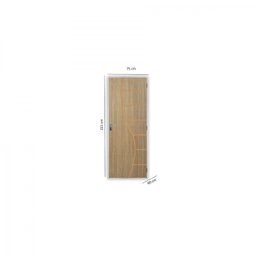 Kit Porta de Madeira Decorada 215x75cm com Batente de Aço 06cm Cantareira Mgm Abertura Direita - 3 Kit Porta de Madeira Decorada 215x75cm com Batente de Aço 06cm Cantareira Mgm Abertura Direita - 3