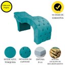 Ver imagem 5 de Maca Estética Estofada Reclinável Ergonômica Suede Marilia:azul Turquesa