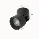 Ver imagem 2 de Spot de Sobrepor Led Alny Redondo 3000k 10w Bivolt Preto - Nordecor 2135