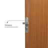 Kit Porta de Madeira Decorada 215x75cm com Batente de Aço 6cm Cantareira MGM - 6