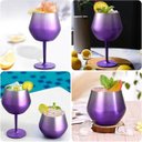 Ver imagem 7 de Taca Copo Termico 2 em 1 Kit 2 Uni Inox Drink Vinho Bebida Cocktail Evento Festa Praia Piscina entre