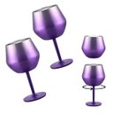 Ver imagem 1 de Taca Copo Termico 2 em 1 Kit 2 Uni Inox Drink Vinho Bebida Cocktail Evento Festa Praia Piscina entre