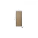 Ver imagem 3 de Kit Porta de Madeira Lisa 215x65cm com Batente de Aço 6cm Açomad MGM Abertura Esquerda Marrom/Carvalho Alpha