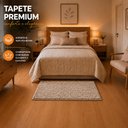 Ver imagem 3 de Tapete para Quarto Milano Soft 0.50x1.00 Antiderrapante:Mescla Bege