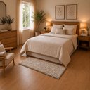 Ver imagem 2 de Tapete para Quarto Milano Soft 0.50x1.00 Antiderrapante:Mescla Bege