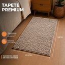 Ver imagem 6 de Tapete para Quarto Milano Soft 0.50x1.00 Antiderrapante:Mescla Bege