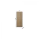 Ver imagem 3 de Kit Porta de Madeira Lisa 215x75cm com Batente de Aço 6cm Açomad MGM Abertura Direita Marrom/Carvalho Alpha