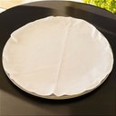 Ver imagem 2 de Fundo de Bandeja Redondo de Tecido Branco - Diâmetro 28cm