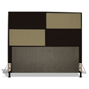 Ver imagem 1 de Cabeceira Estofada Tóquio 140 cm Para Cama Box Quarto Casal MV Estofados Suede Marrom Suede Bege
