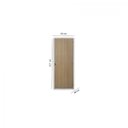 Ver imagem 3 de Kit Porta de Madeira Lisa 215x65cm com Batente de Aço 06cm Açomad MGM Abertura Direita Marrom/Carvalho Quebec