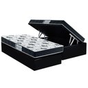 Ver imagem 1 de Conjunto Box Baú Solteiro Colchão Espuma Probel D28 Prodormir Advanced Black + Base Crc Suede