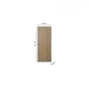 Ver imagem 3 de Kit Porta de Madeira Lisa 215x65cm com Batente de Aço 06cm Açomad MGM Abertura Esquerda Marrom/Carvalho Quebec